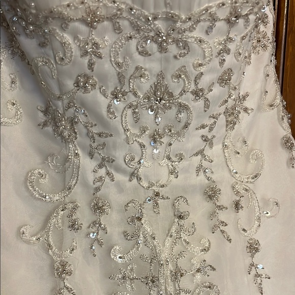 David's Bridal Ivory Wedding Dress - Picture 4 of 14